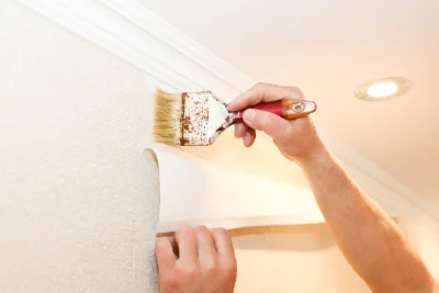 Pose de papier peint à Guitrancourt — revêtements muraux et toiles de verre